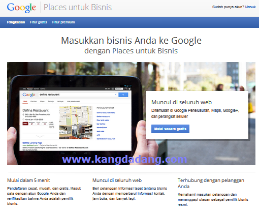 cara menambahkan lokasi bisnis di google place