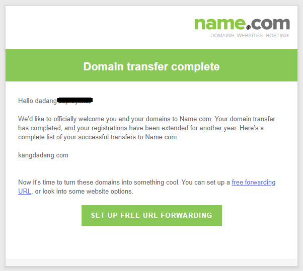 cara Transfer domain dari Godaddy ke Name
